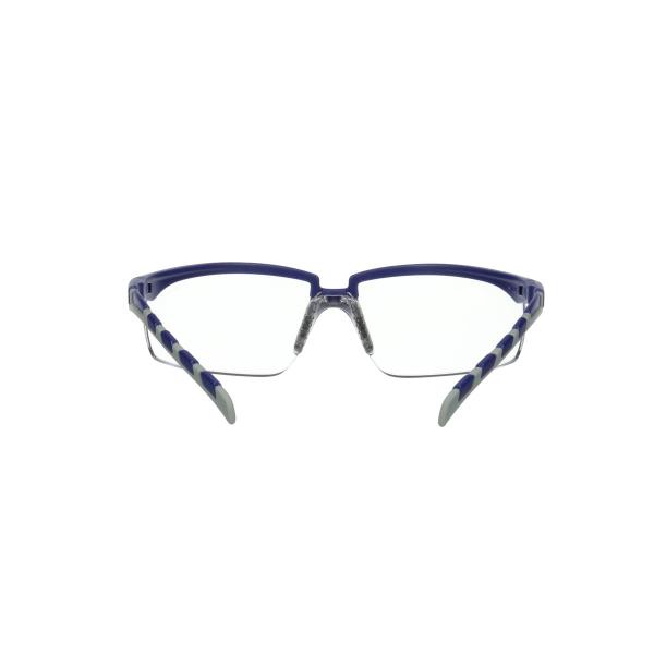 3M™ Solus™ 2000 Schutzbrille, S2001AF-BLU, blau/graue Bügel, transparente Anti-Fog-/Antikratz-Scheibe, 20 pro Packung