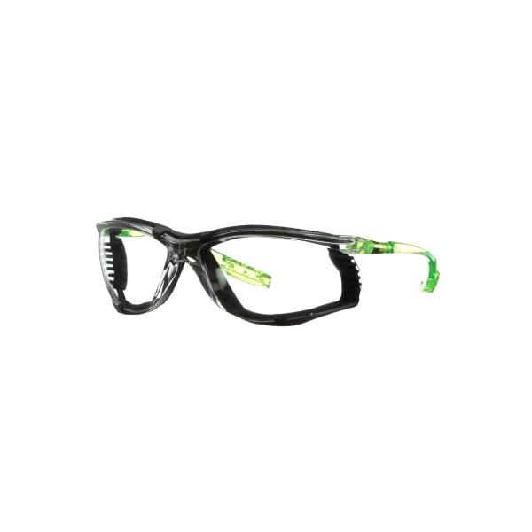 3M™ Solus™ CCS Schutzbrille, limettengrüne Bügel, Schaumrahmen, Scotchgard™ Anti-Fog-/Antikratz-Beschichtung (K&N), transparente Scheibe, SCCS01SGAF-GRN-F-EU, 20 pro Packung