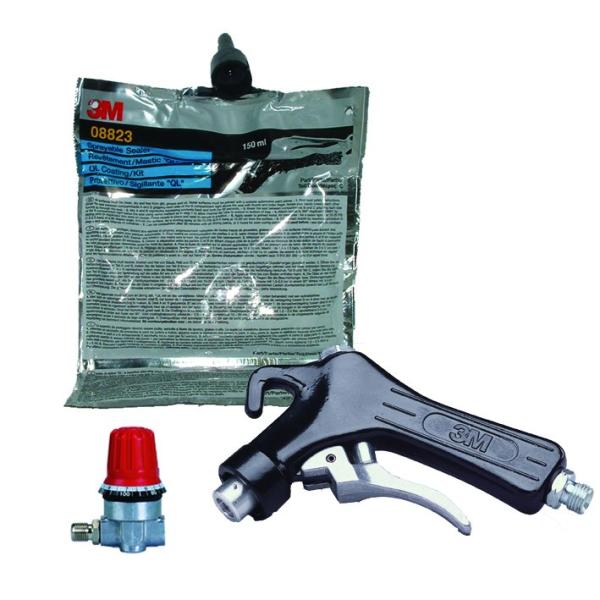 3M™ Sprühbare Zweikomponenten-Dichtungsmasse, Grau, 250 ml, 08800