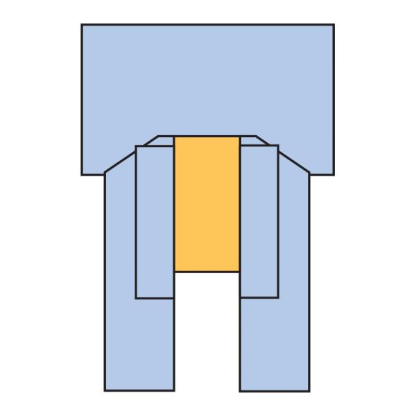 3M™ Steri-Drape™ Kardiovaskular-Set mit 3M™ Ioban™ 2 Inzisionsfolie, 6677P, 4 Stück/Packung