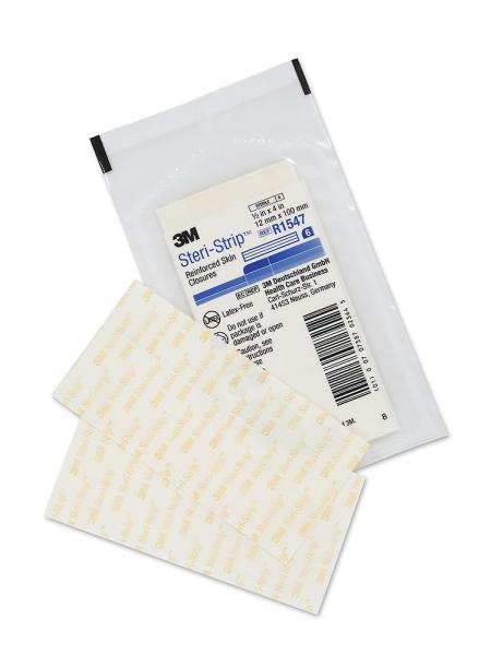 3M™ Steri-Strip™ Wundverschlussstreifen, R1547, 12 mm x 100 mm, 50 x 6 Streifen/Packung