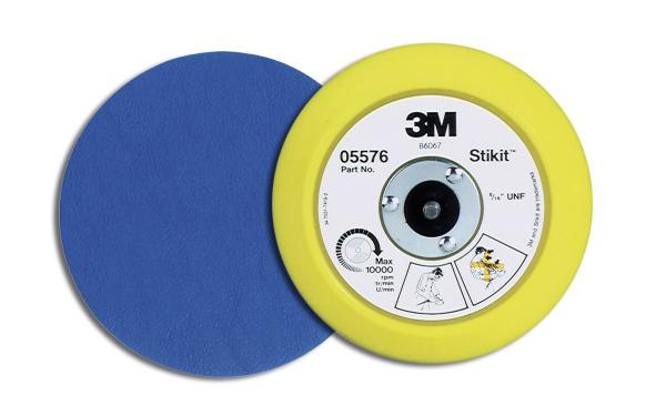 3M™ Stikit™ Stützteller für Schleifscheiben, Blau, ungelocht, 150 mm, 05575