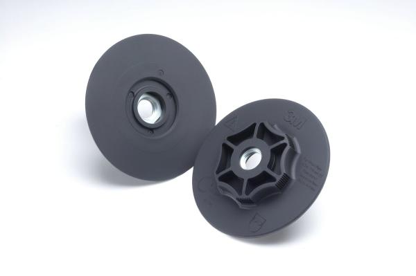 3M™ Stützteller für Fiberscheiben, schwarz, 125 mm, M14, flach (IPS)