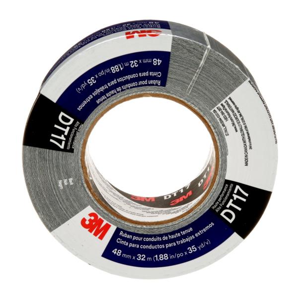3M™ Super Gewebeklebeband DT17, Schwarz, 48 mm x 32 m, 0.43 mm, einzeln verpackt
