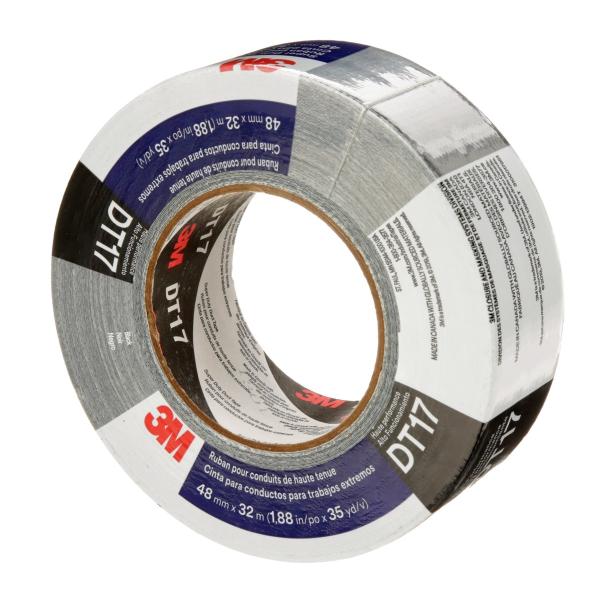 3M™ Super Gewebeklebeband DT17, Schwarz, 48 mm x 32 m, 0.43 mm, einzeln verpackt