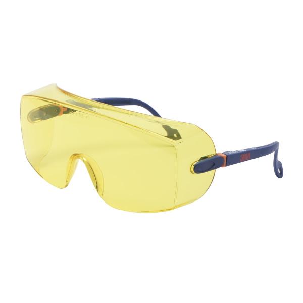 3M™ Überbrille Serie 2800, Antikratz-Beschichtung, gelbe Scheibe, 20 pro Packung