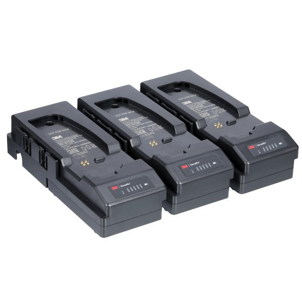 3M™ Versaflo™ Batterie-Ladegerät-Pack (3er-Station) speziell für Versaflo™ TR-300+ PAPR, TR-342-3