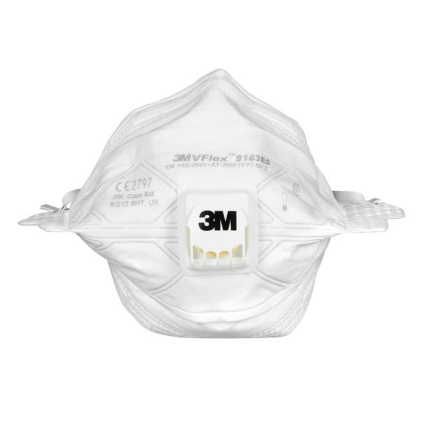 3M™ VFlex™ Partikelmaske, FFP3, mit Ventil, S (Klein), 9163ES