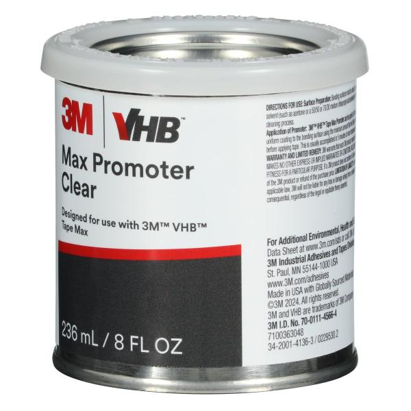 3M™ VHB™ Klebeband Max Haftvermittler, Klar, 236.6 ml