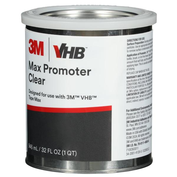 3M™ VHB™ Klebeband Max Haftvermittler, Klar, 946.4 ml