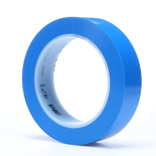 3M™ Weich-PVC-Klebeband 471, Blau, 25 mm x 33 m, 0.14 mm