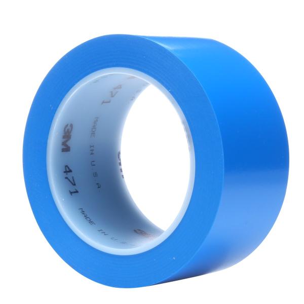 3M™ Weich-PVC-Klebeband 471, Blau, 50 mm x 33 m, 0.14 mm