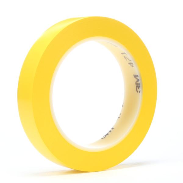 3M™ Weich-PVC-Klebeband 471, Gelb, 19 mm x 33 m, 0.14 mm, Großpackung
