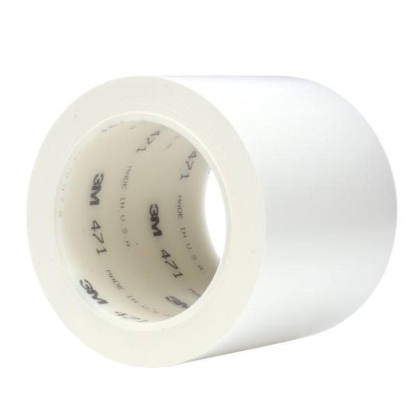 3M™ Weich-PVC-Klebeband 471, Weiß, 102 mm x 33 m, 0.14 mm