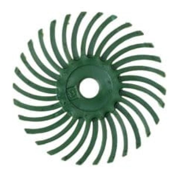 Scotch-Brite™ Radial Bristle Brush RB-ZB, grün, 25,4 mm x 3 mm, P50, Typ C