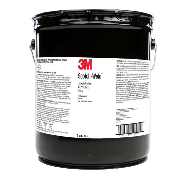 3M™ Scotch-Weld™ 2-Komponenten-Konstruktionsklebstoff auf Epoxidharzbasis DP420NS, Teil A, Schwarz, 18.9 L