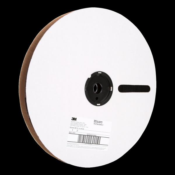 3M™ Hakenband SJ3572, Schwarz, 25 mm x 45.7 m, 3.8 mm, Aussenbreich