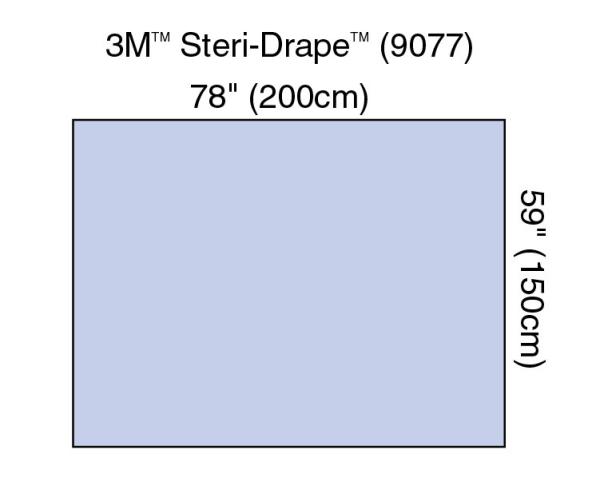 3M™ Steri-Drape™ Abdecktuch/Instrumententisch-Abdeckung ohne Klebezone, 9077
