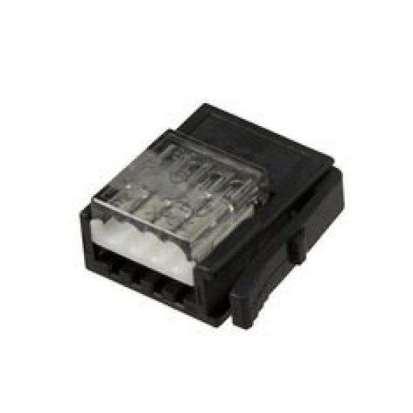 3M™ 37104-2206-000 FL 100, Mini Clamp II, Stiftstecker für die Kabelmontage, 04-polig, 20-22 AWG, 0,20 µm Au, Schwarz/Grau