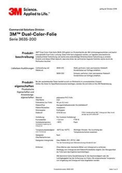3M™ Scotchcal™ Dual-Color-Folie 3635-222 Schwarz, 1220 mm x 45,7 m