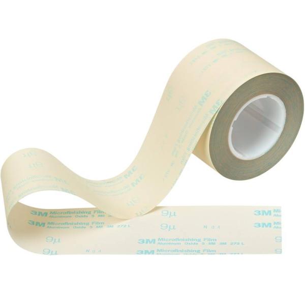 3M™ Microfinishing Film Rolle 272L, 200 mm x 50 m x 76,2 mm, 30 MIC, ASO, Kunststoffkern mit Keilnuten