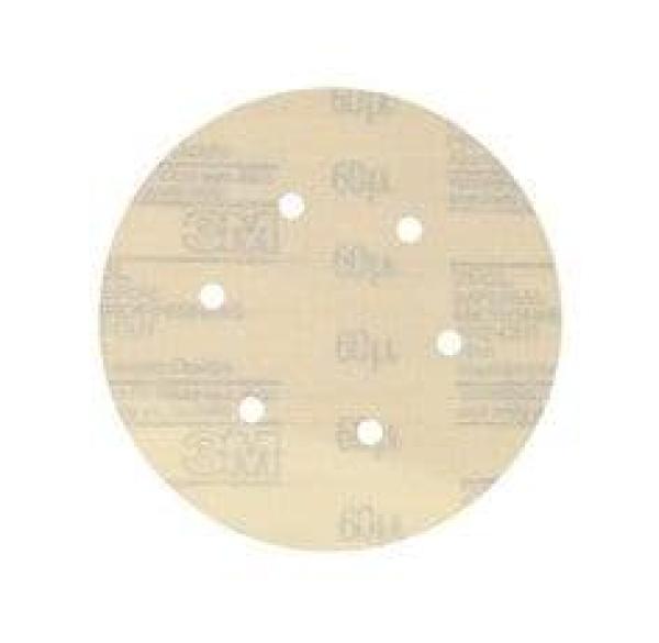 3M™ Hookit™ Microfinishing Filmscheibe 266L, 150 mm, 30 MIC, 6-fach gelocht