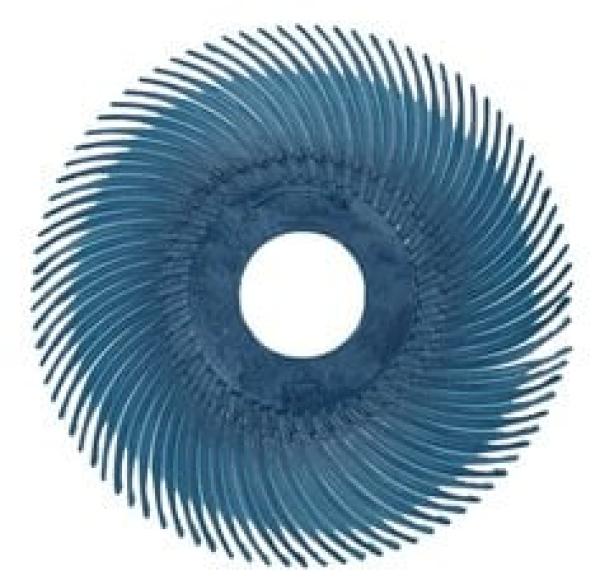 Scotch-Brite™ Radial Bristle Brush RB-ZB, orange, 50,8 mm x 9,5 mm, 6 Micron, Typ C