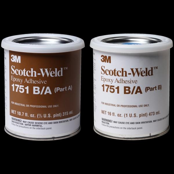 3M™ Scotch-Weld™ 2-Komponenten-Konstruktionsklebstoff auf Epoxidharzbasis 1751, Grau, 3.78 L Kit