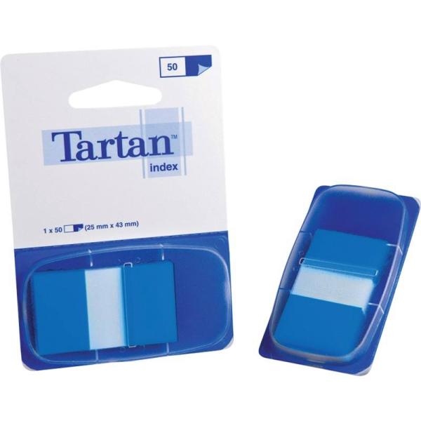Tartan™ Index 6805-2EU, 25,4 x 43,2 mm, blau, 1 x 50 Haftstreifen im Spender