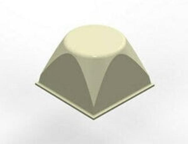 3M™ Bumpon™ SJ5514 Elastikpuffer, Weiß, 20,6 x 13,1 mm, Klebstoff Natur-Kautschuk R-30