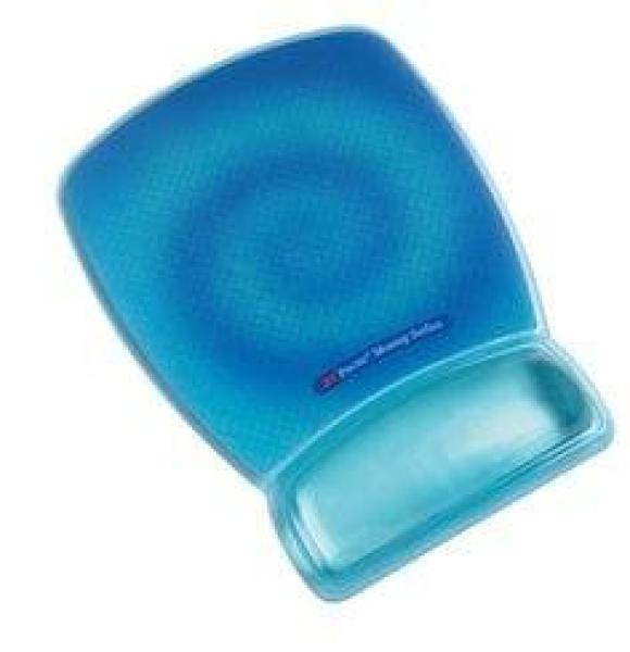 3M™ Handgelenkauflage MWJ309BE, 16,9 x 21,9 x 2,0 cm, blau, transparent, 1 Stück