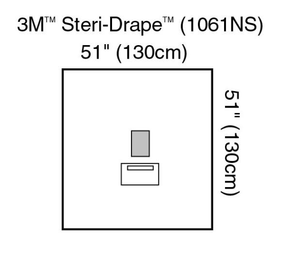 3M™ Steri Drape™ Ophtalmologie-Abdeckung mit Inzisionsfolie 1061NS