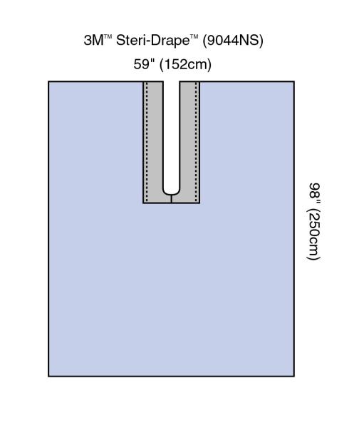 3M™ Steri-Drape™ Schlitztuch mit Klebezone, nicht steril, 9044NS