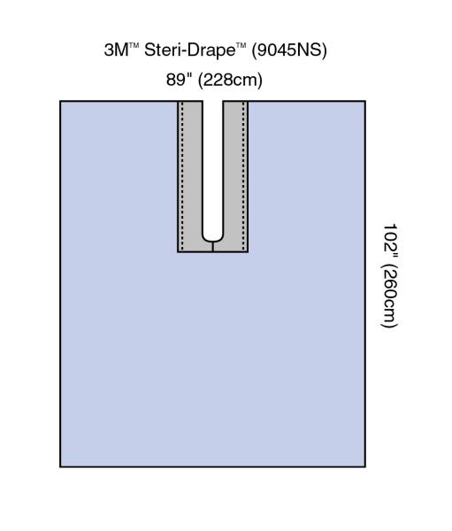3M™ Steri-Drape™ Schlitztuch mit Klebezone, nicht steril, 9045NS