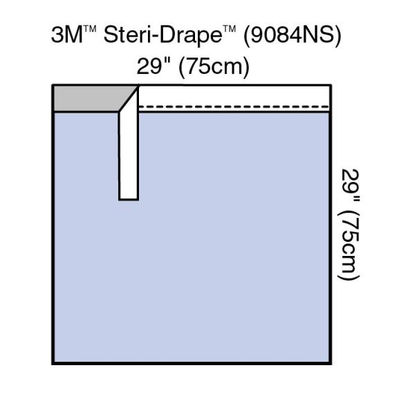3M™ Steri-Drape™ Abdecktuch mit Klebezone, nicht steril, 9084NS