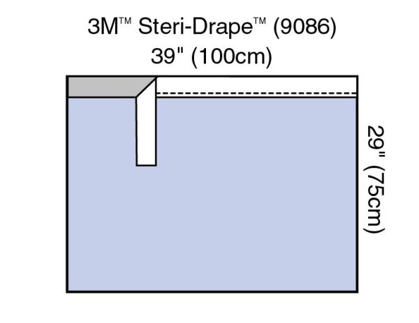 3M™ Abdecktuch mit Klebezone, 9086