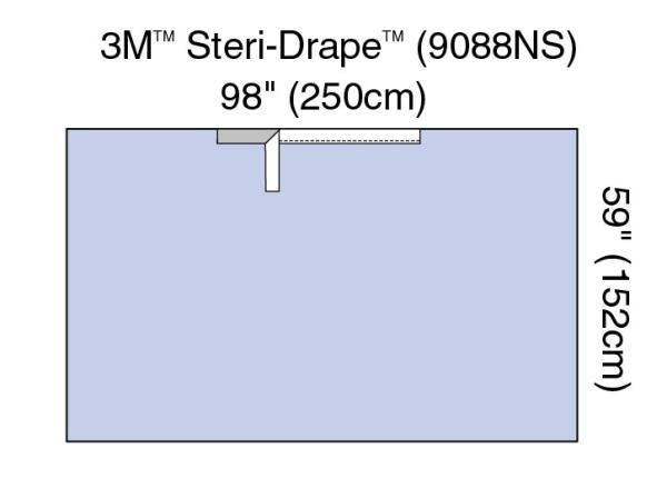 3M™ Steri-Drape™ Abdecktuch mit Klebezone, nicht steril, 9088NS