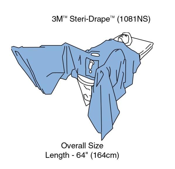 3M™ Steri-Drape™ TUR-Abdeckung, nicht steril, 1081NS