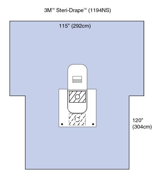 3M™ Steri-Drape™ Arthroskopie-Abdeckung mit Auffangbeutel, nicht steril, 1194NS