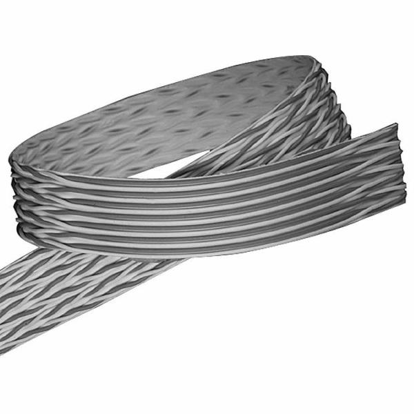 3M™ HF100/34, Halogenfreies Twisted Pair Flachbandkabel, 34-polig, Litzenleiter, 1,27 mm, Blau/Weiß, 30,5 m/Rolle