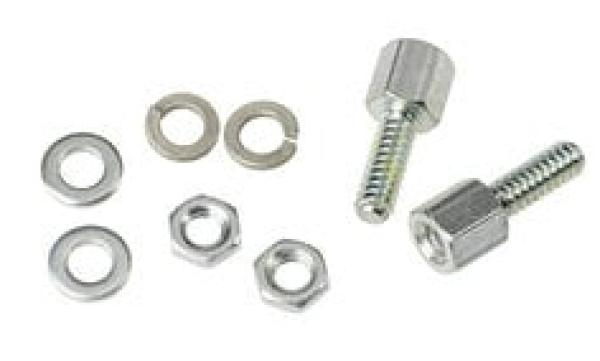 3M™ 3341-1L, Jack Socket Schraubensatz, D Sub u. D Ribbon Verb., 2 Jack Sockets, 4 Unterlegsch., 2 Federringe, 2 Muttern
