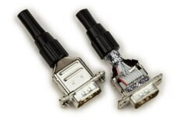 3M™ 3357-9209, D Sub EMI Rundkabel Verbinder Griffkappe für Stift-/Buchsenstecker, 180° Kabelausgang, Steel, 09-pol,