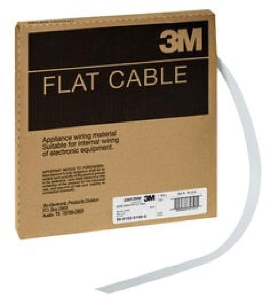 3M™ 3365/26 SF, Flachbandkabel, 26-polig, 3365 Serie, Litzenleiter, 1,27 mm, Grau, 90,5 m/Rolle