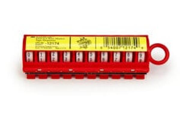 3M™ ScotchCode™ SDR-0/9 Kabelmarkierer Nachfüllrollen, Ziffer 0-9, 10er Box