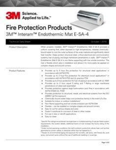 3M™ Interam™ Feuerschutz-Matte der Serie I-10, Silber, 1270 mm x 7.62 m