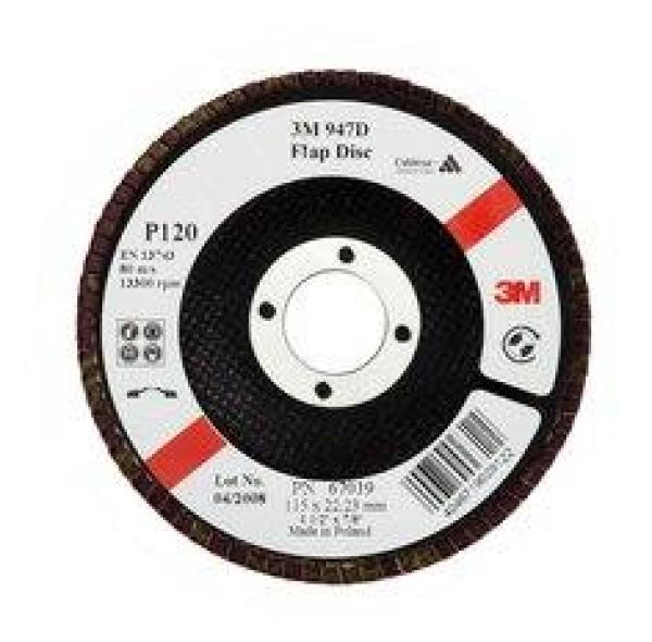 3M™ Fächerscheibe 947D, 115 mm x 22 mm, P80, konisch