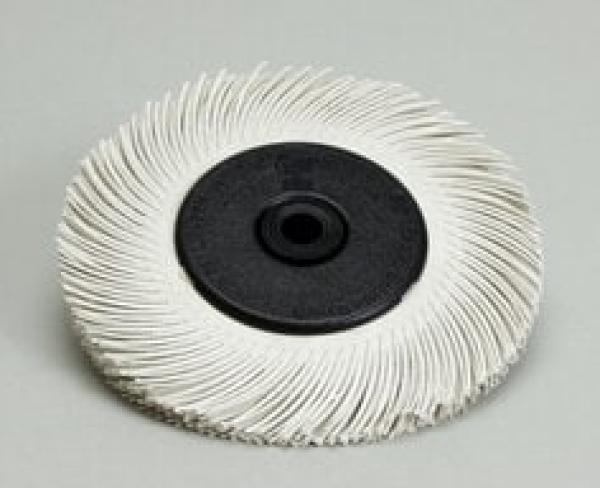 Scotch-Brite™ Radial Bristle Brush BB-ZB mit Kunststoff-Flansch, weiß, 75 mm, P120