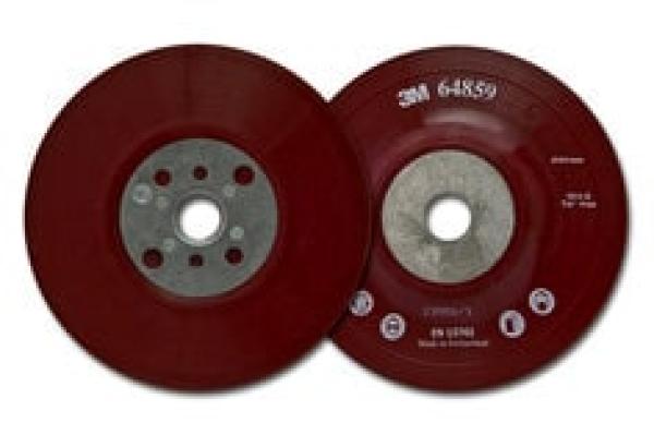 3M™ Hochleistungsstützteller flach, rot, 180 mm, M14, flexibel