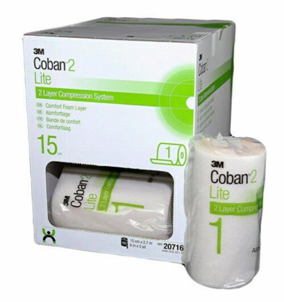 3M™ Coban™ 2 Lite Schaumstoff-Komfortlage, 20716, 15 cm x 2,7 m, 10 / Packung