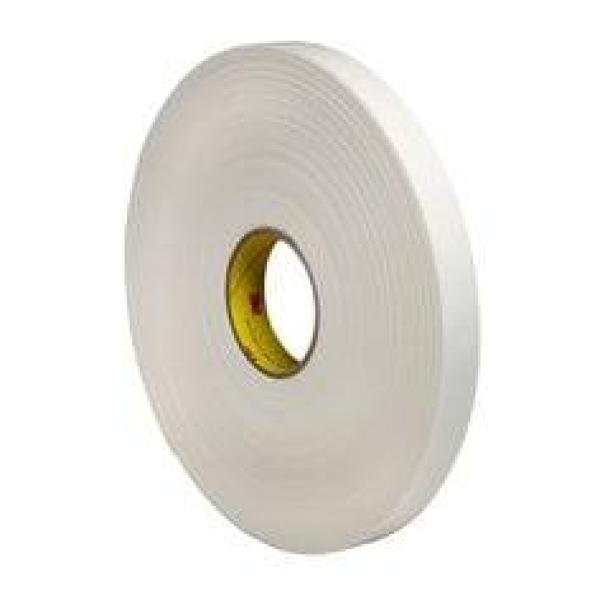 3M™ Doppelseitiges Polyethylenschaum-Klebeband 9539, Weiß, 1250 mm x 66 m, 0.8 mm